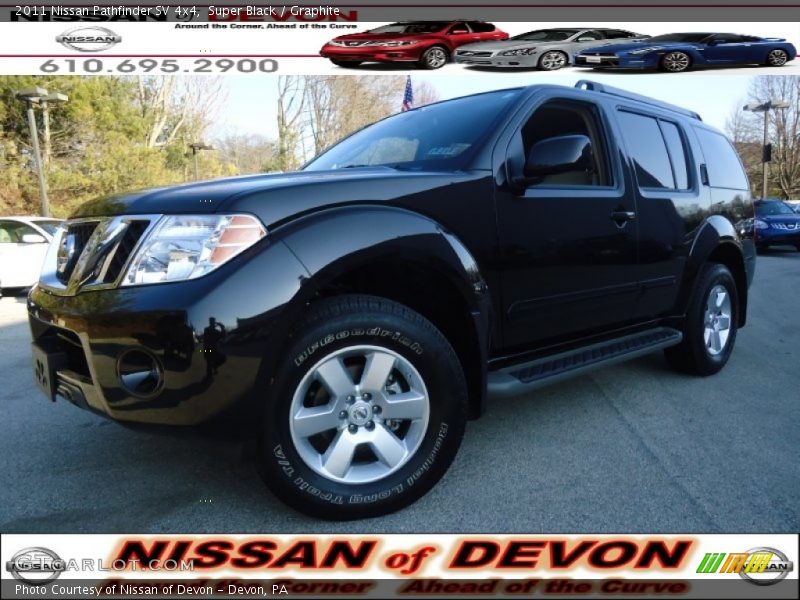 Super Black / Graphite 2011 Nissan Pathfinder SV 4x4