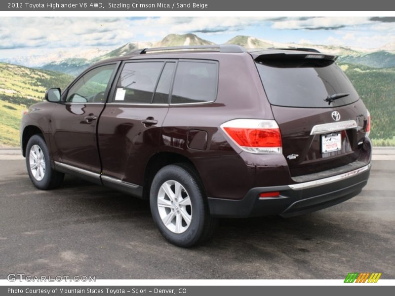 Sizzling Crimson Mica / Sand Beige 2012 Toyota Highlander V6 4WD