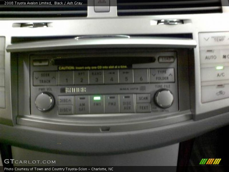 Black / Ash Gray 2008 Toyota Avalon Limited
