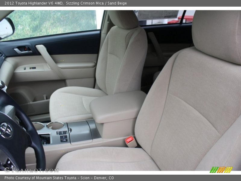 Sizzling Crimson Mica / Sand Beige 2012 Toyota Highlander V6 4WD