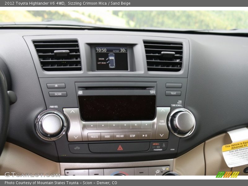 Sizzling Crimson Mica / Sand Beige 2012 Toyota Highlander V6 4WD