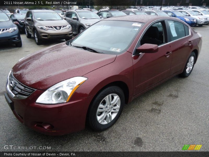 Red Alert / Charcoal 2011 Nissan Altima 2.5 S