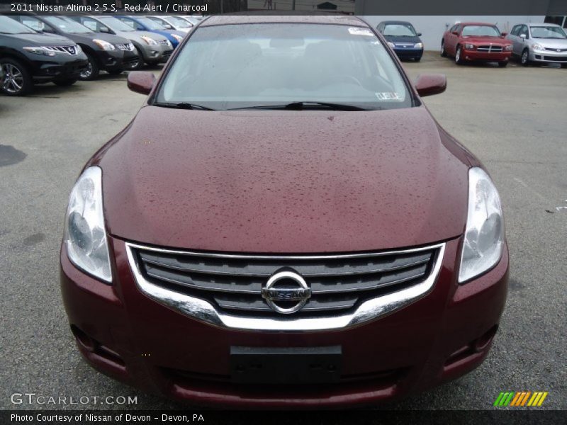 Red Alert / Charcoal 2011 Nissan Altima 2.5 S