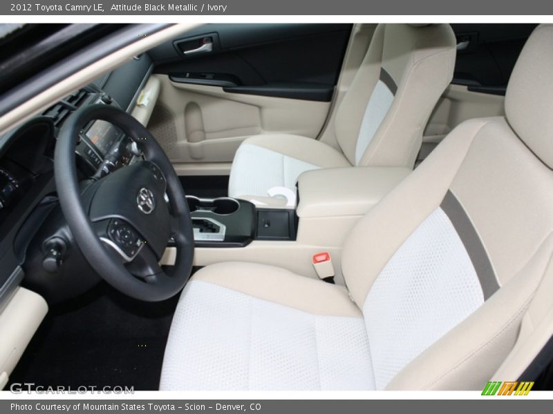 Attitude Black Metallic / Ivory 2012 Toyota Camry LE