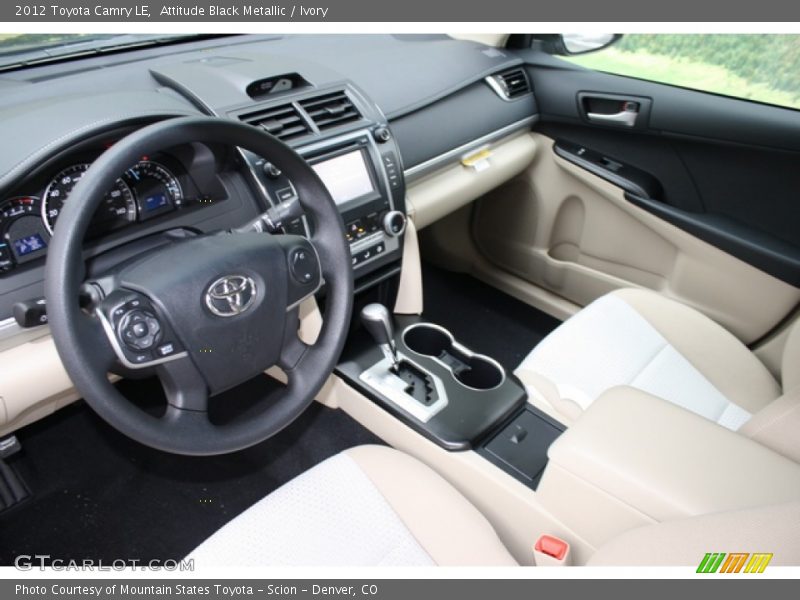Attitude Black Metallic / Ivory 2012 Toyota Camry LE