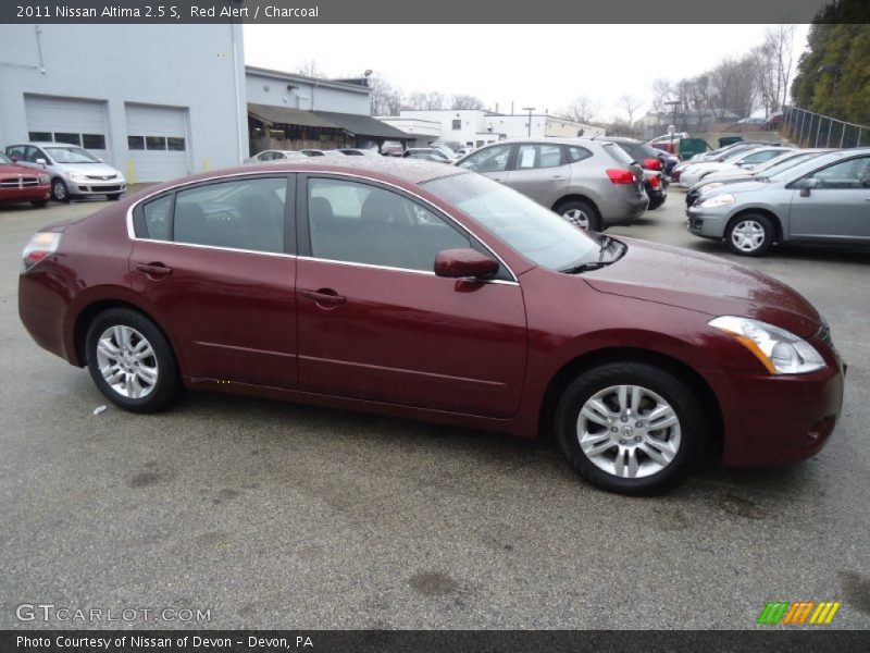 Red Alert / Charcoal 2011 Nissan Altima 2.5 S