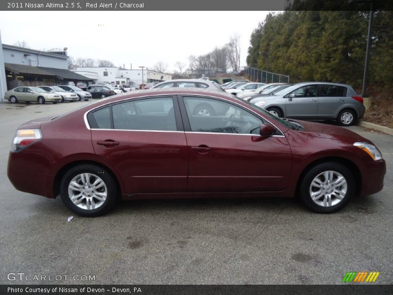 Red Alert / Charcoal 2011 Nissan Altima 2.5 S