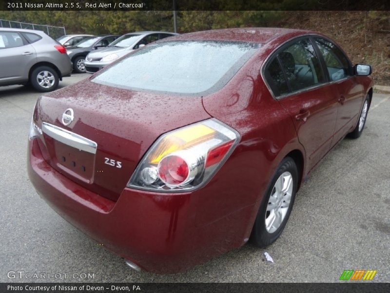 Red Alert / Charcoal 2011 Nissan Altima 2.5 S