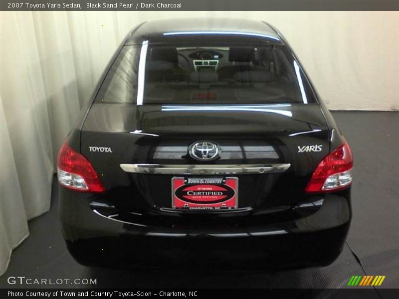 Black Sand Pearl / Dark Charcoal 2007 Toyota Yaris Sedan