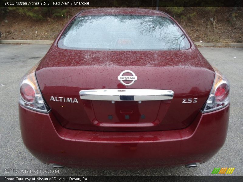 Red Alert / Charcoal 2011 Nissan Altima 2.5 S