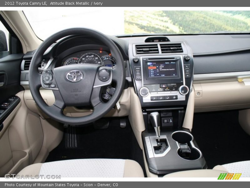 Attitude Black Metallic / Ivory 2012 Toyota Camry LE