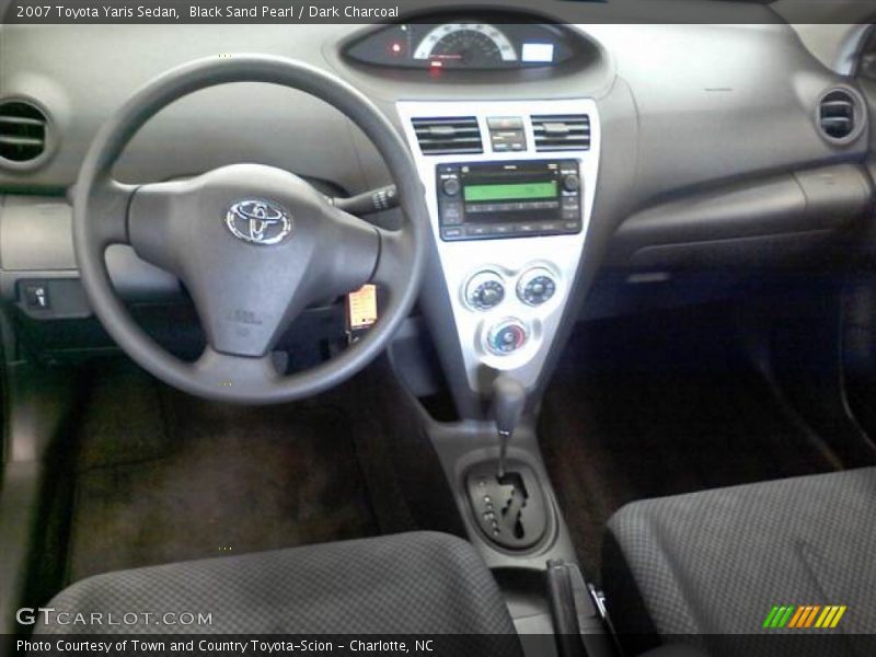 Black Sand Pearl / Dark Charcoal 2007 Toyota Yaris Sedan