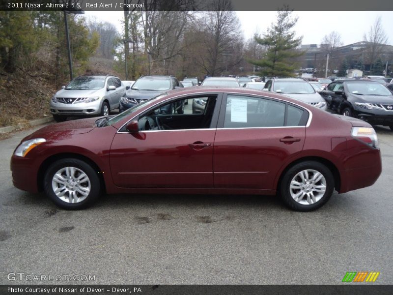 Red Alert / Charcoal 2011 Nissan Altima 2.5 S