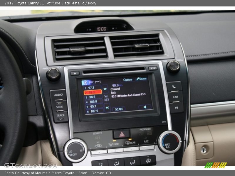 Attitude Black Metallic / Ivory 2012 Toyota Camry LE