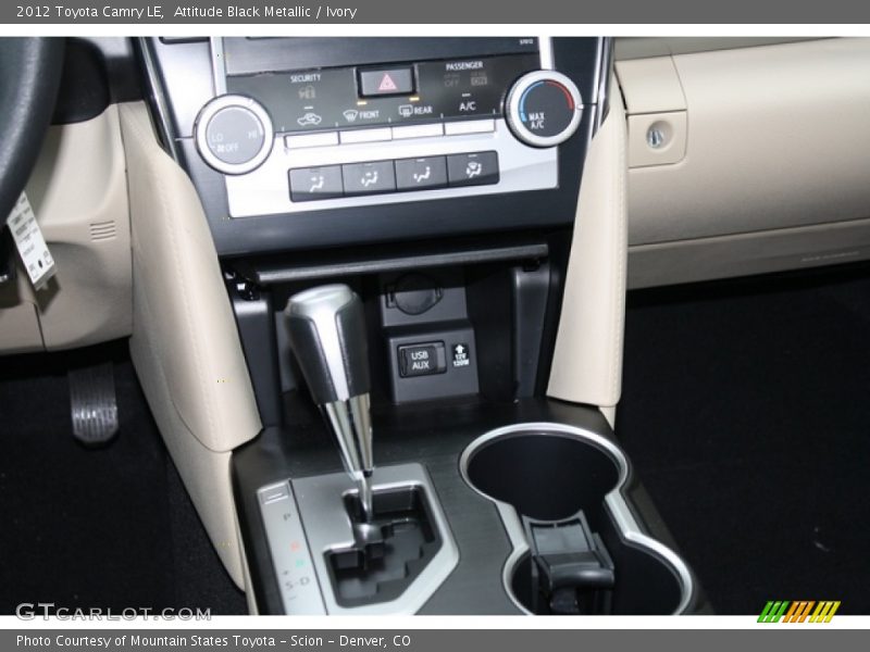 Attitude Black Metallic / Ivory 2012 Toyota Camry LE