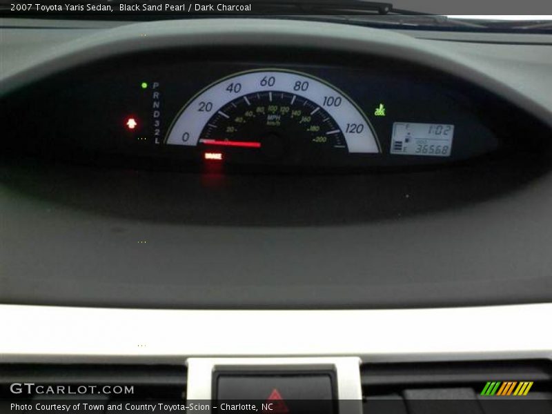 Black Sand Pearl / Dark Charcoal 2007 Toyota Yaris Sedan