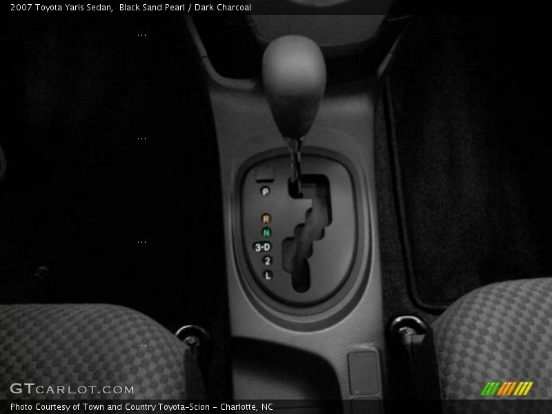 Black Sand Pearl / Dark Charcoal 2007 Toyota Yaris Sedan