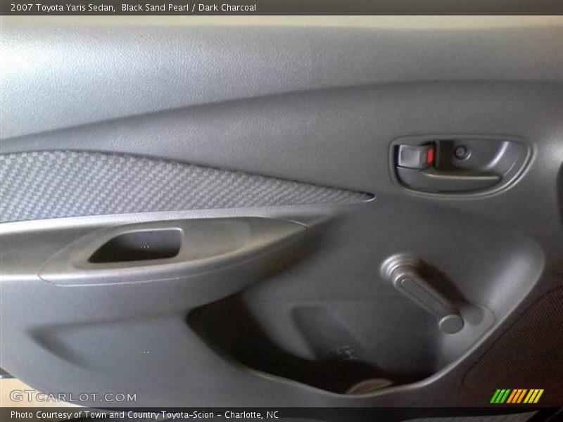 Black Sand Pearl / Dark Charcoal 2007 Toyota Yaris Sedan