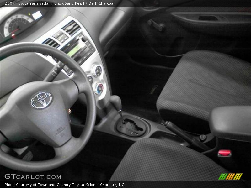 Black Sand Pearl / Dark Charcoal 2007 Toyota Yaris Sedan