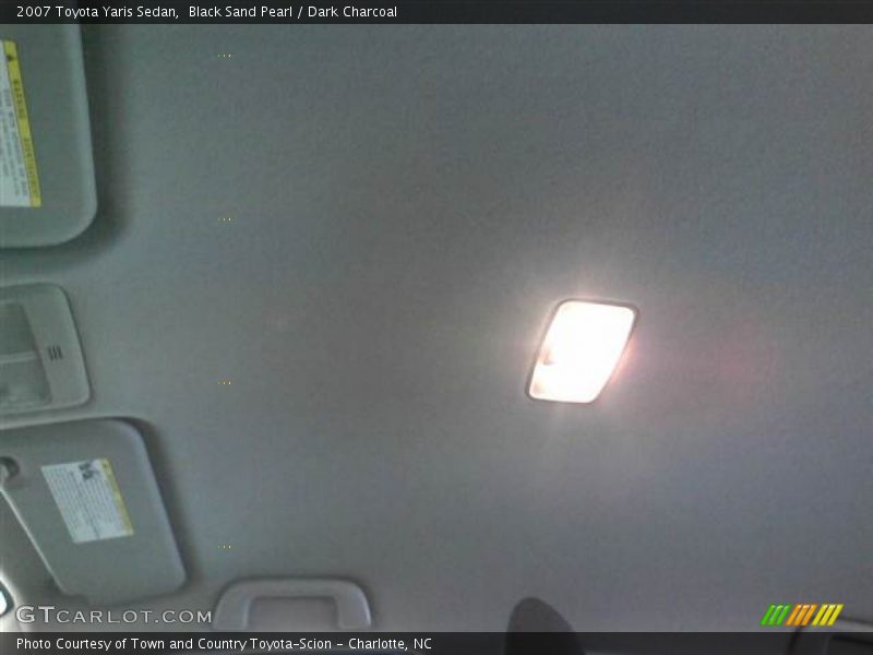 Black Sand Pearl / Dark Charcoal 2007 Toyota Yaris Sedan