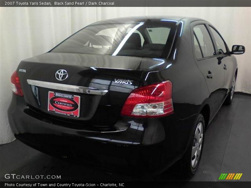 Black Sand Pearl / Dark Charcoal 2007 Toyota Yaris Sedan