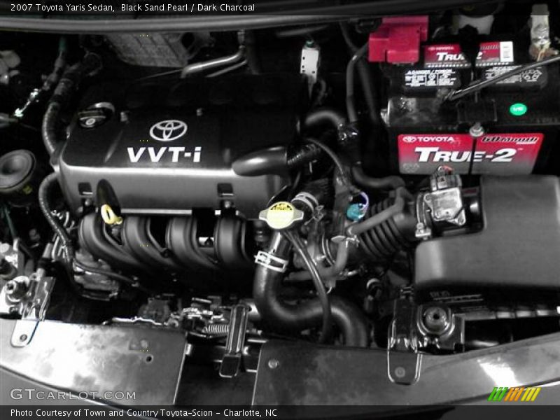 Black Sand Pearl / Dark Charcoal 2007 Toyota Yaris Sedan