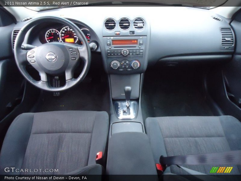 Red Alert / Charcoal 2011 Nissan Altima 2.5 S
