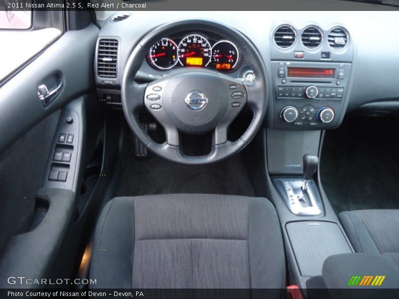 Red Alert / Charcoal 2011 Nissan Altima 2.5 S