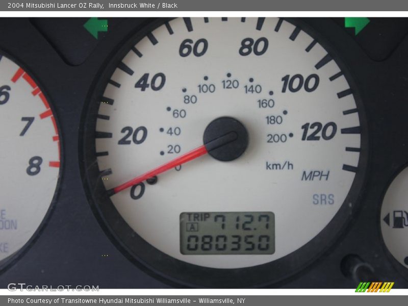 Innsbruck White / Black 2004 Mitsubishi Lancer OZ Rally