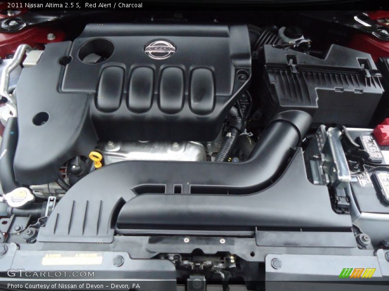 Red Alert / Charcoal 2011 Nissan Altima 2.5 S