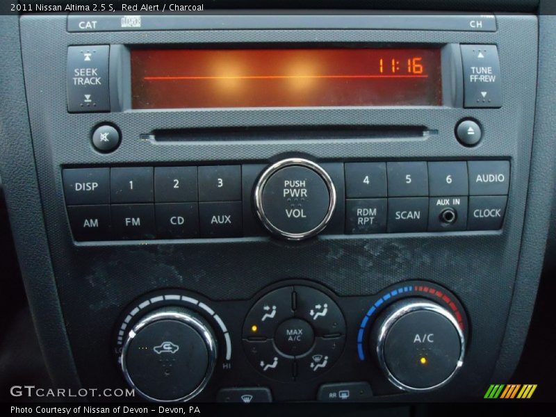 Red Alert / Charcoal 2011 Nissan Altima 2.5 S