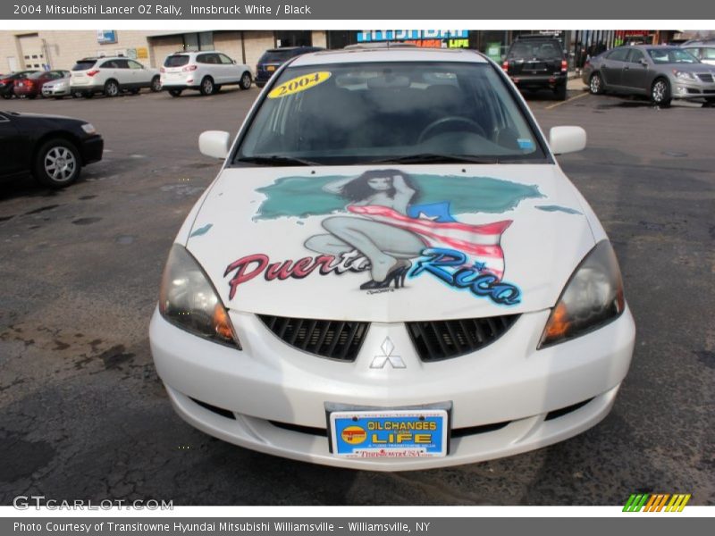 Innsbruck White / Black 2004 Mitsubishi Lancer OZ Rally