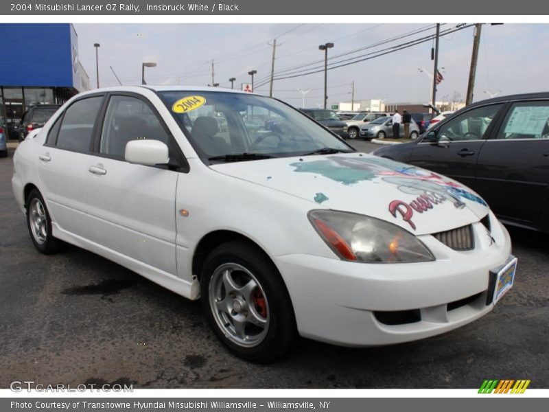 Innsbruck White / Black 2004 Mitsubishi Lancer OZ Rally