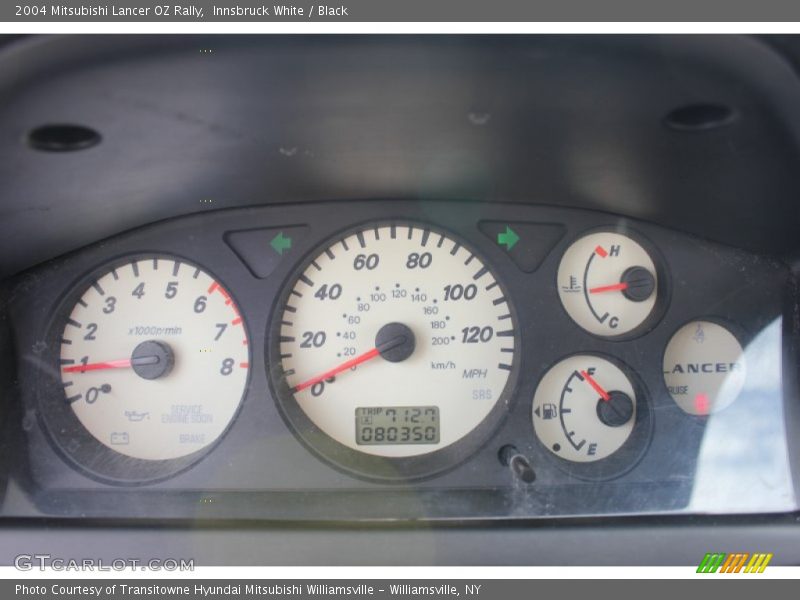 Innsbruck White / Black 2004 Mitsubishi Lancer OZ Rally