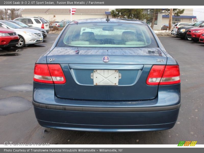 Fusion Blue Metallic / Parchment 2006 Saab 9-3 2.0T Sport Sedan