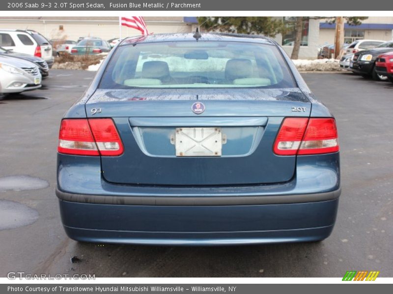 Fusion Blue Metallic / Parchment 2006 Saab 9-3 2.0T Sport Sedan