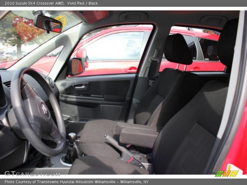 Vivid Red / Black 2010 Suzuki SX4 Crossover AWD