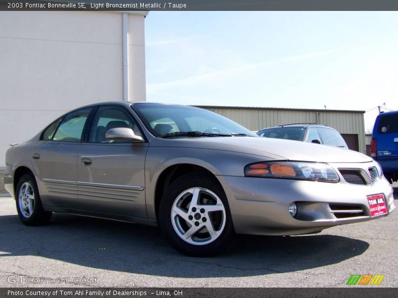 Light Bronzemist Metallic / Taupe 2003 Pontiac Bonneville SE