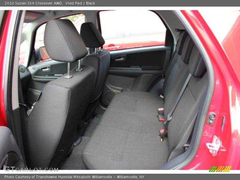 Vivid Red / Black 2010 Suzuki SX4 Crossover AWD