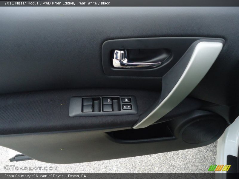 Pearl White / Black 2011 Nissan Rogue S AWD Krom Edition