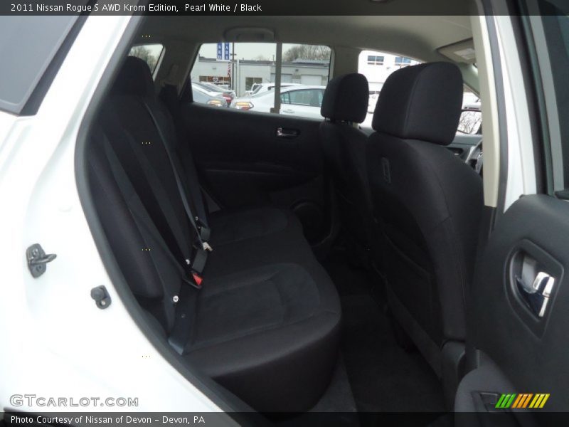 Pearl White / Black 2011 Nissan Rogue S AWD Krom Edition