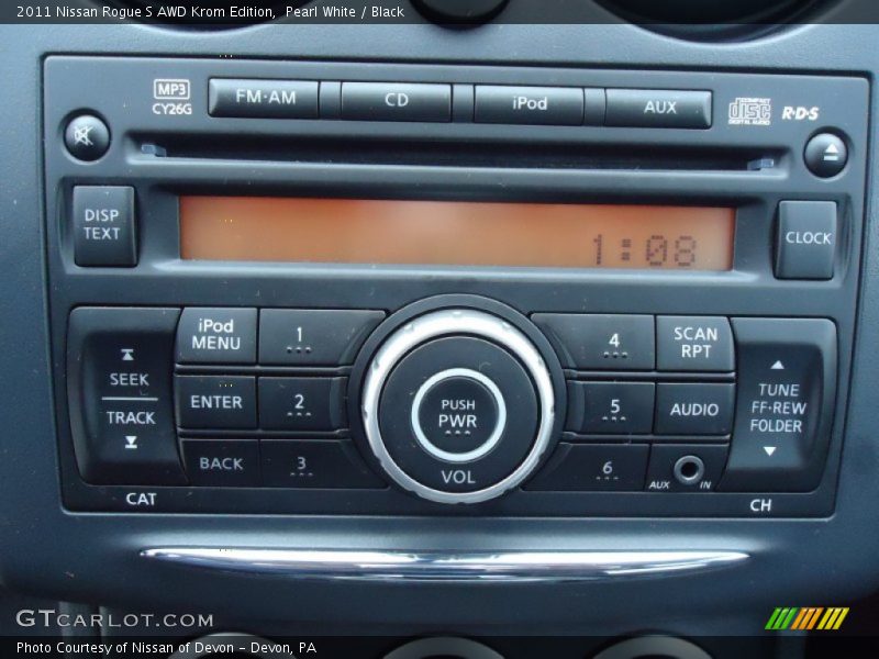 Audio System of 2011 Rogue S AWD Krom Edition