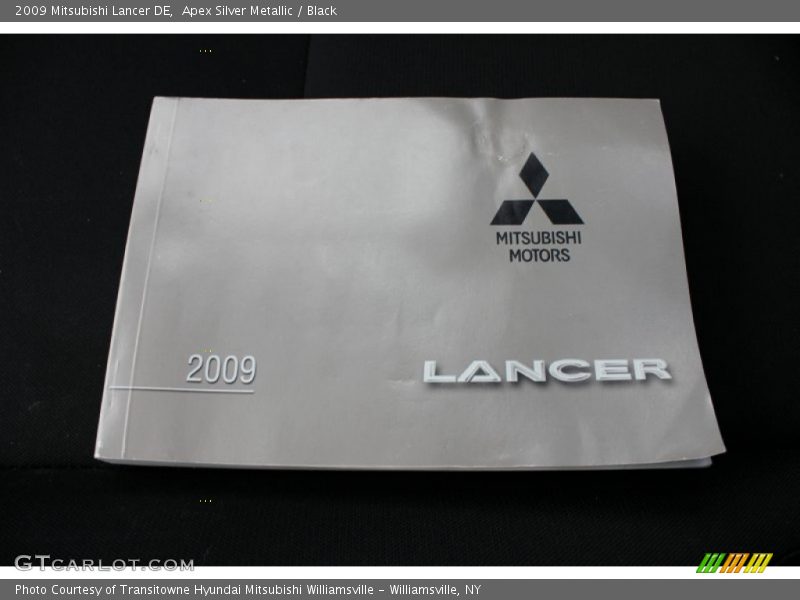 Apex Silver Metallic / Black 2009 Mitsubishi Lancer DE