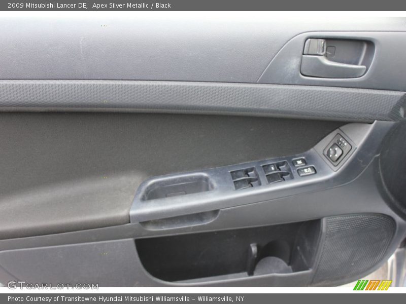 Apex Silver Metallic / Black 2009 Mitsubishi Lancer DE