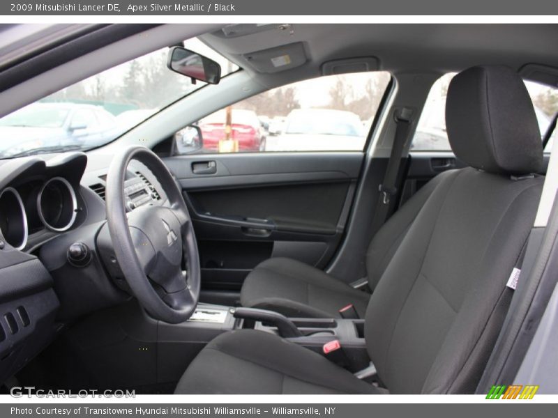 Apex Silver Metallic / Black 2009 Mitsubishi Lancer DE