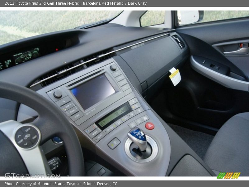 Barcelona Red Metallic / Dark Gray 2012 Toyota Prius 3rd Gen Three Hybrid