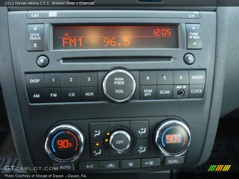 Brilliant Silver / Charcoal 2011 Nissan Altima 2.5 S