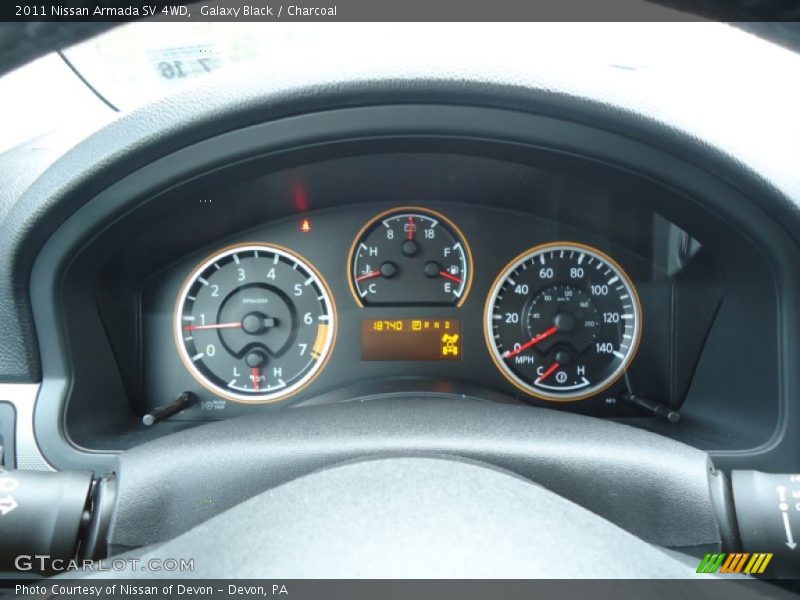 Galaxy Black / Charcoal 2011 Nissan Armada SV 4WD
