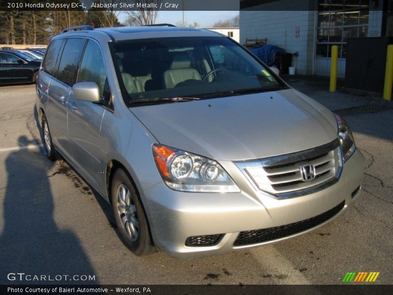 Alabaster Silver Metallic / Gray 2010 Honda Odyssey EX-L