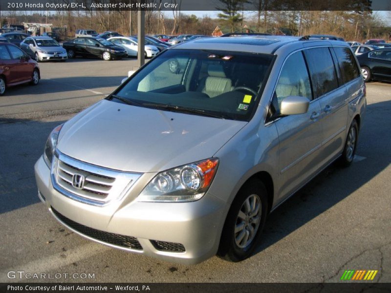 Alabaster Silver Metallic / Gray 2010 Honda Odyssey EX-L